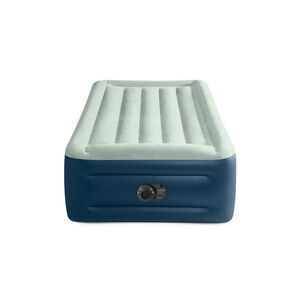 Intex -  Elevated 18" Pillow Rest Twin Air Mattress w Off-White/Blue